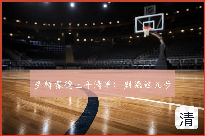多特蒙德上手清单：别漏这几步
